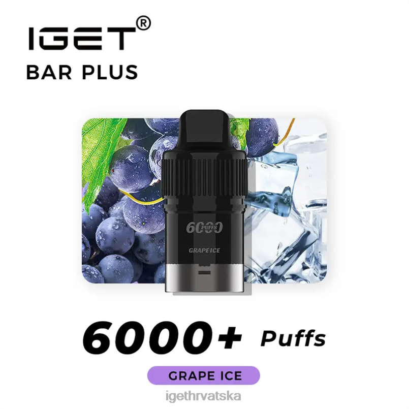 IGET Bar Store bar plus pod 6000 udaha 2FJ6D258 led od grožđa